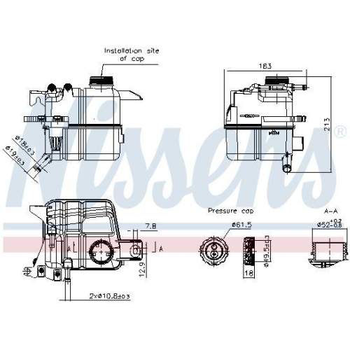NISSENS Ausgleichsbeh&auml;lter, K&uuml;hlmittel ** FIRST FIT ** 996396