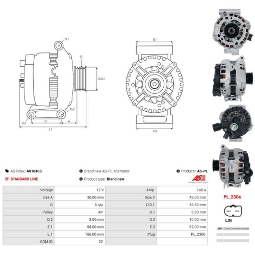 AS-PL Generator AS A01046S