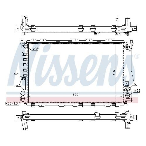 NISSENS Kühler, Motorkühlung 60480