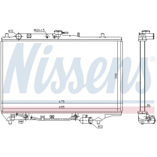 NISSENS K&uuml;hler, Motork&uuml;hlung 62378