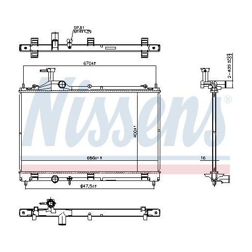 NISSENS K&uuml;hler, Motork&uuml;hlung 607404