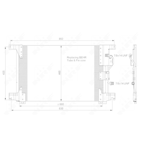 NRF Kondensator, Klimaanlage EASY FIT 35772
