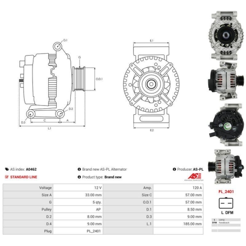 AS-PL Generator AS A0462