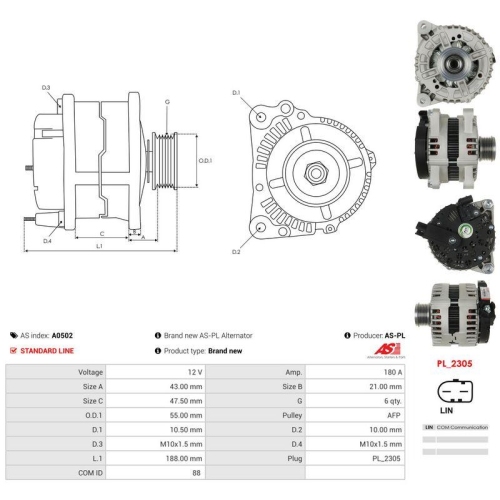 AS-PL Generator AS A0502