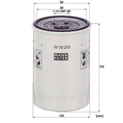 MANN-FILTER &Ouml;lfilter W 10 205