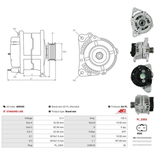 AS-PL Generator AS A0554S