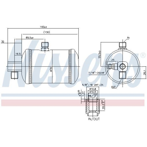 NISSENS Trockner, Klimaanlage 95100