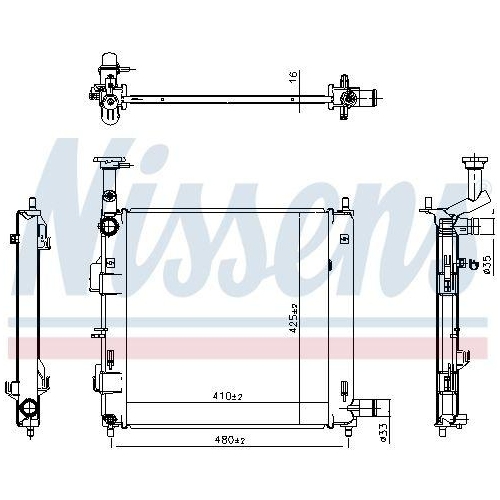 NISSENS K&uuml;hler, Motork&uuml;hlung ** FIRST FIT ** 607198