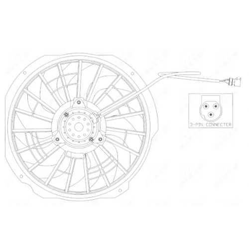 NRF Lüfter, Motorkühlung 47025