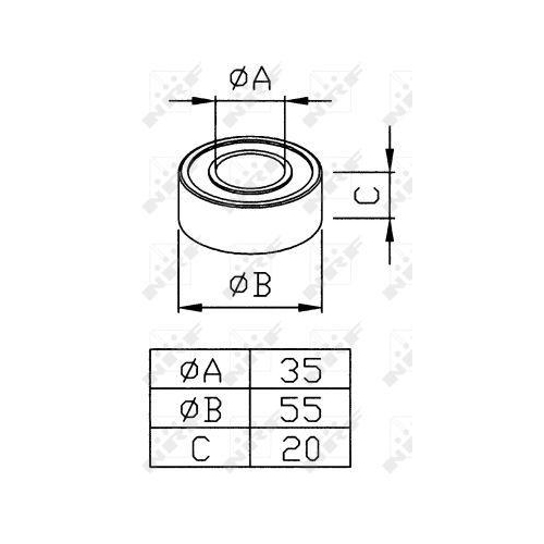 NRF Lager, Kompressorwelle 38286