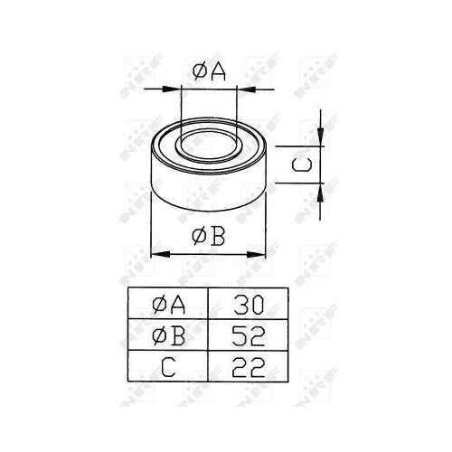 NRF Lager, Kompressorwelle 38291
