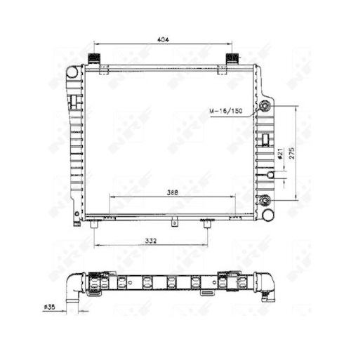 NRF Kühler, Motorkühlung 50534