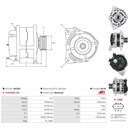 AS-PL Generator AS A0793S