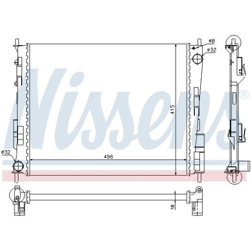 NISSENS K&uuml;hler, Motork&uuml;hlung 67285