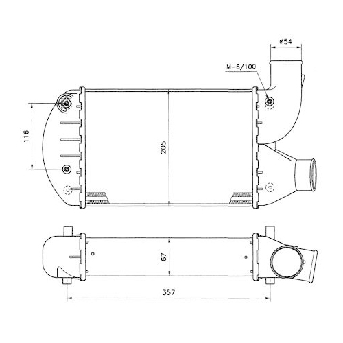 NRF Ladeluftkühler 30134