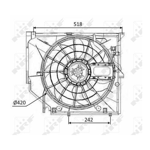 NRF Lüfter, Motorkühlung 47026