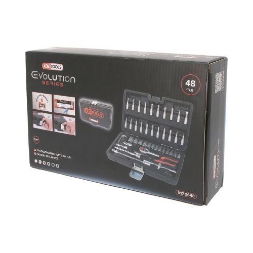 1/4 Zoll Steckschl&uuml;ssel-Satz, 48-tlg KS TOOLS 917.0648