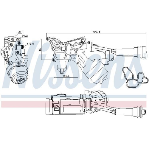 NISSENS &Ouml;lk&uuml;hler, Motor&ouml;l 90927