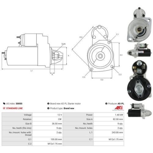 AS-PL Starter AS S0055