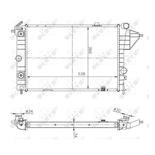 NRF K&uuml;hler, Motork&uuml;hlung Economy Class 513508A