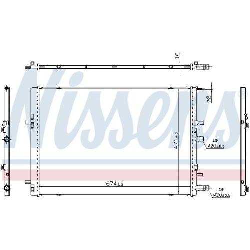 NISSENS K&uuml;hler, Motork&uuml;hlung 607226