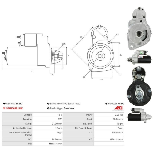 AS-PL Starter AS S0210