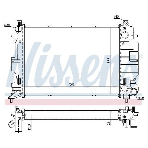 NISSENS Kühler, Motorkühlung 64037A