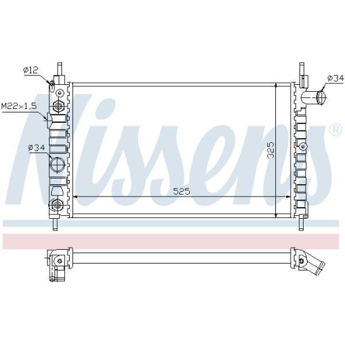 NISSENS K&uuml;hler, Motork&uuml;hlung 63282