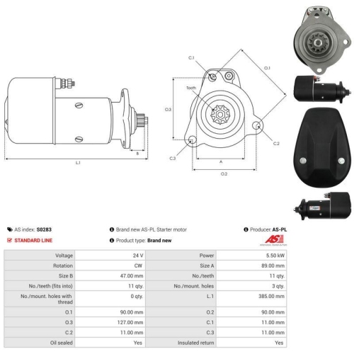 AS-PL Starter AS S0283