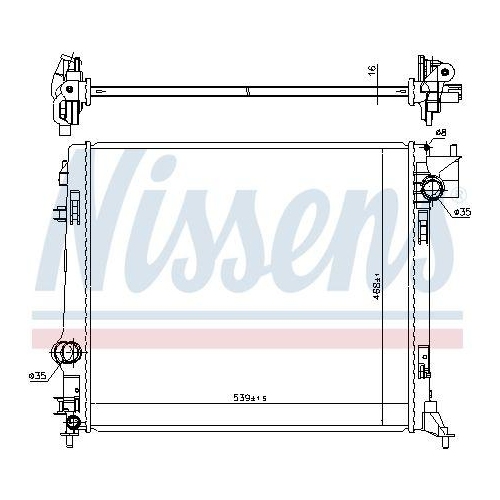 NISSENS K&uuml;hler, Motork&uuml;hlung 637665