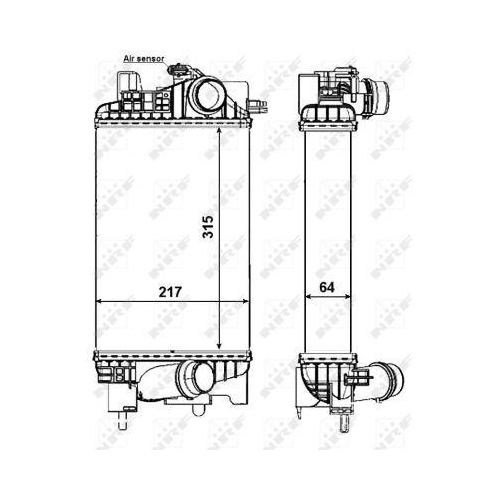 NRF Ladeluftkühler 30469