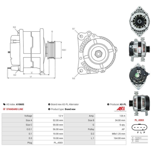 AS-PL Generator AS A1060S