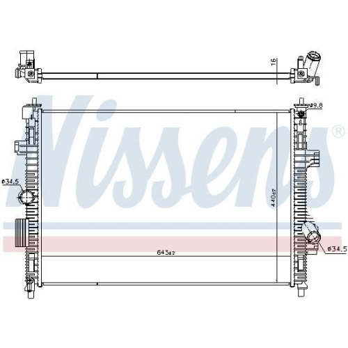 NISSENS K&uuml;hler, Motork&uuml;hlung 607157
