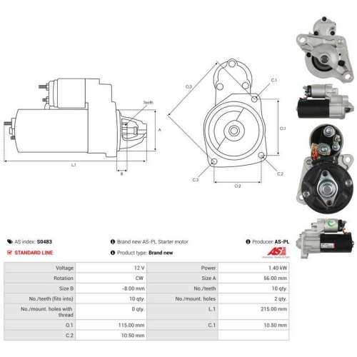 AS-PL Starter AS S0483
