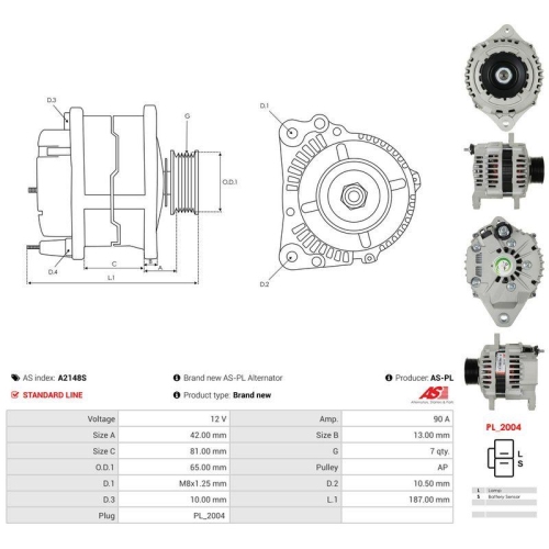 AS-PL Generator AS A2148S