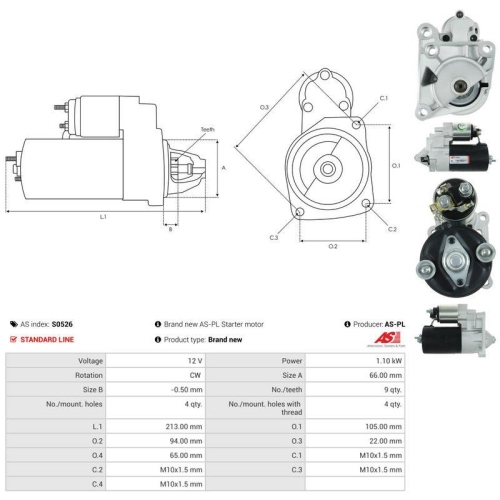 AS-PL Starter AS S0526