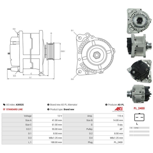 AS-PL Generator AS A3052S