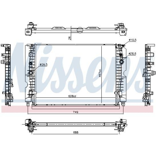 NISSENS K&uuml;hler, Motork&uuml;hlung 607223