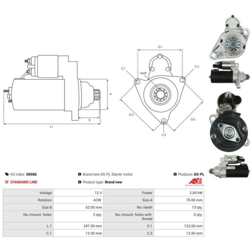 AS-PL Starter AS S0566