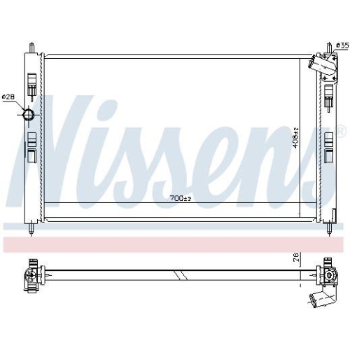 NISSENS K&uuml;hler, Motork&uuml;hlung 636034