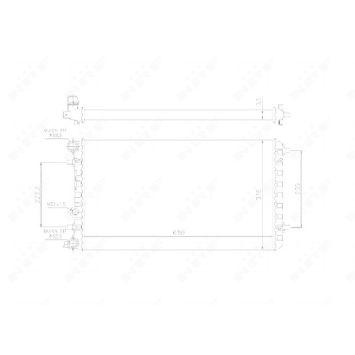 NRF Kühler, Motorkühlung 509644