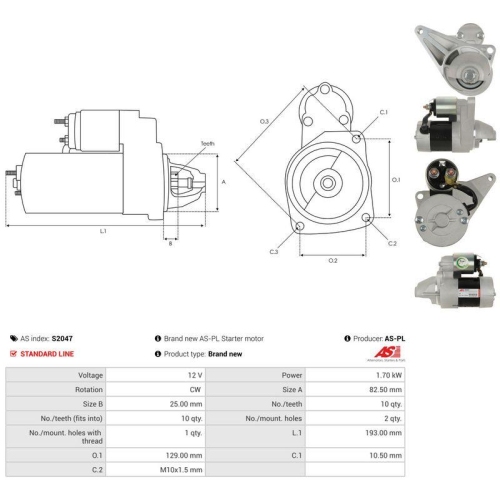 AS-PL Starter AS S2047