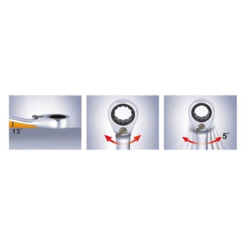 DUO GEARplus Ringmaulschl&uuml;ssel,Maul-Ratschenfunktion 10mm, umschaltbar KS TOOLS