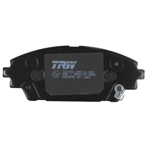 TRW Bremsbelagsatz, Scheibenbremse COTEC GDB3592