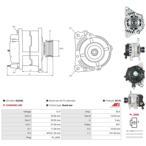 AS-PL Generator AS A3234S