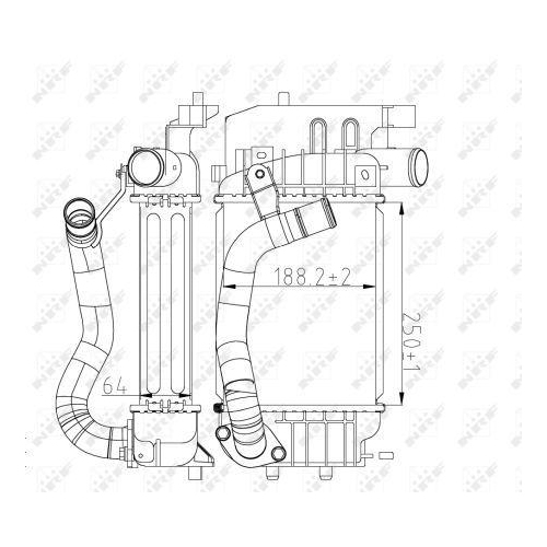 NRF Ladeluftkühler 30785