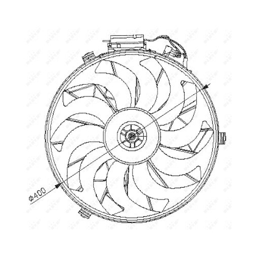 NRF Lüfter, Motorkühlung 47028