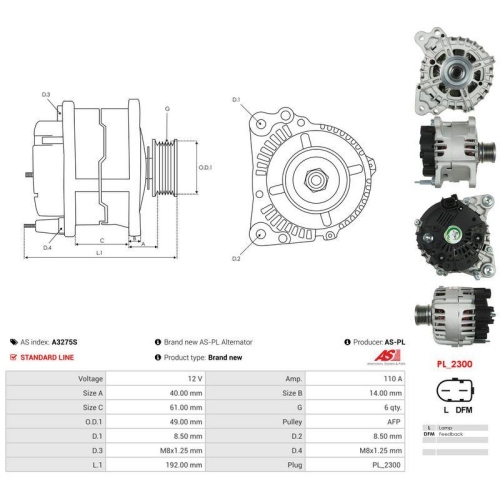 AS-PL Generator AS A3275S