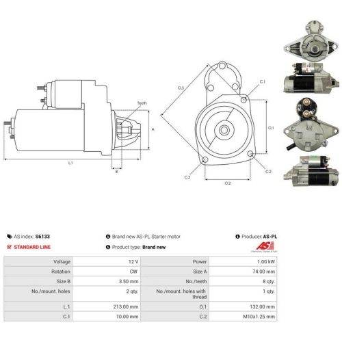 AS-PL Starter AS S6133