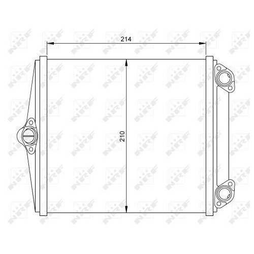 NRF Wärmetauscher, Innenraumheizung 54248